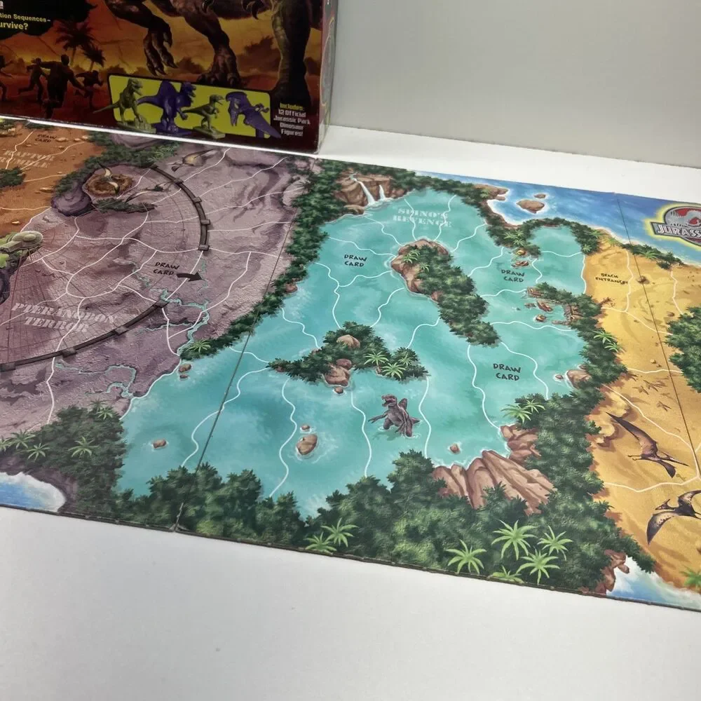 JURASSIC PARK III 3 Island‎ Survival Board Game (98% Complete) Vintage